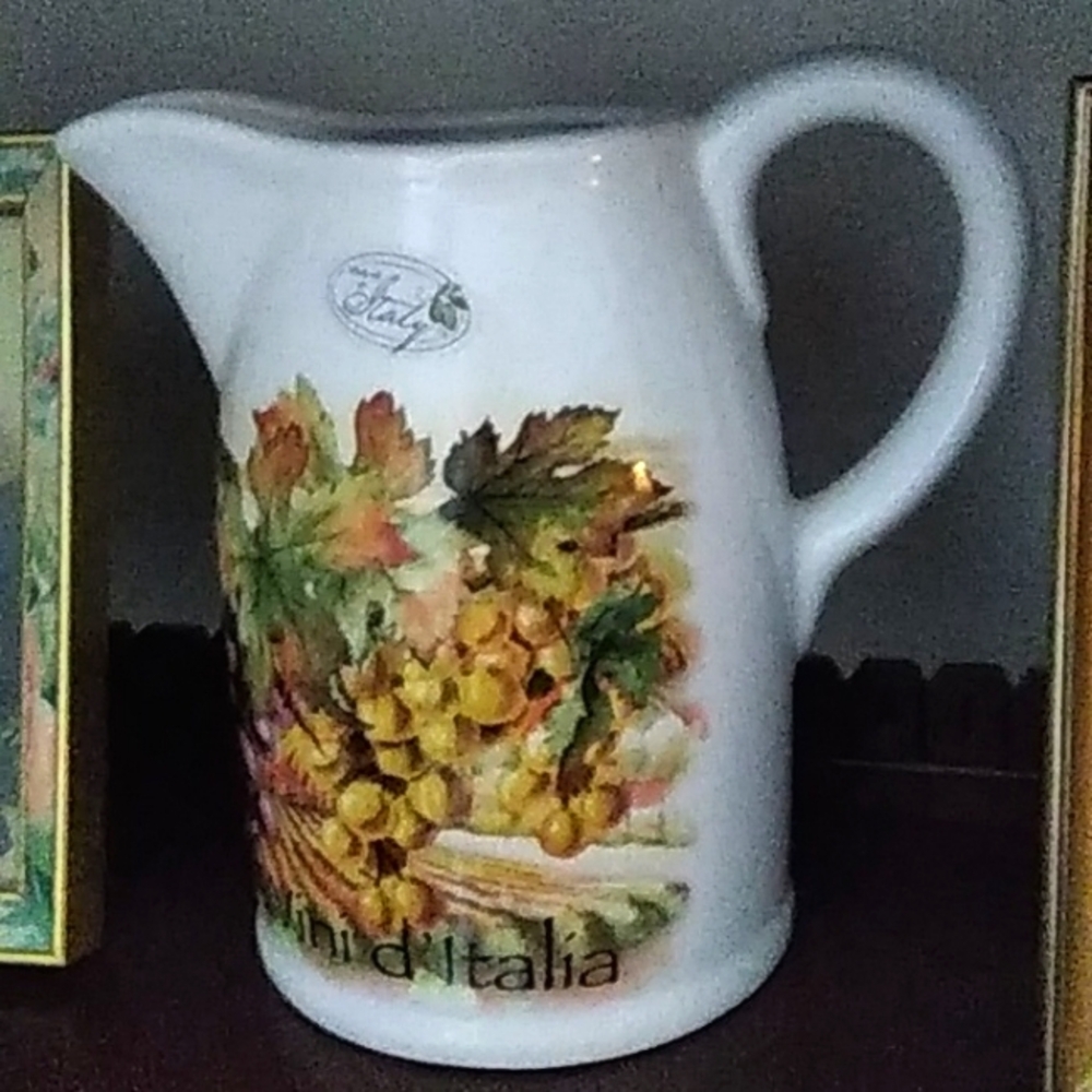 Tuscan Table Ceramic Pitcher
